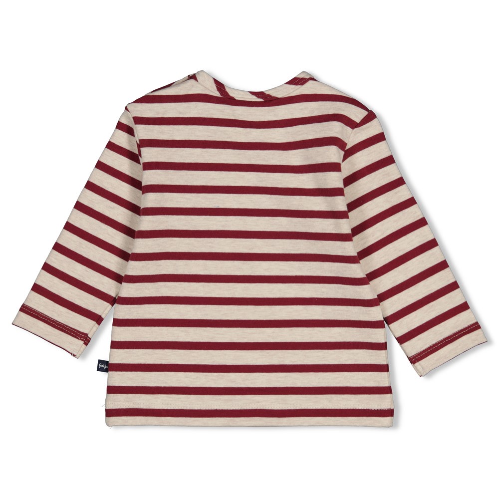 Feetje | T-shirt Boys Built for Fun Longsleeve Bordeaux