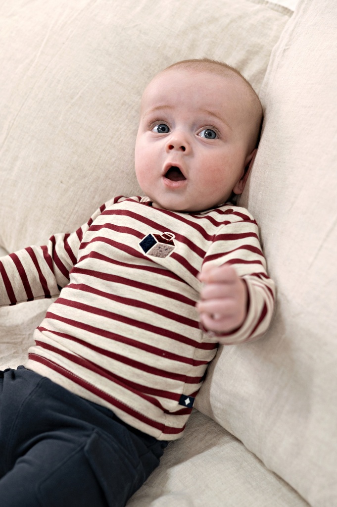 Feetje | T-shirt Boys Built for Fun Longsleeve Bordeaux