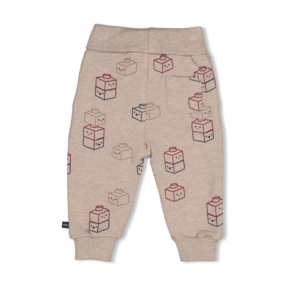 Feetje | Broek Boys Built for Fun Taupe Melange
