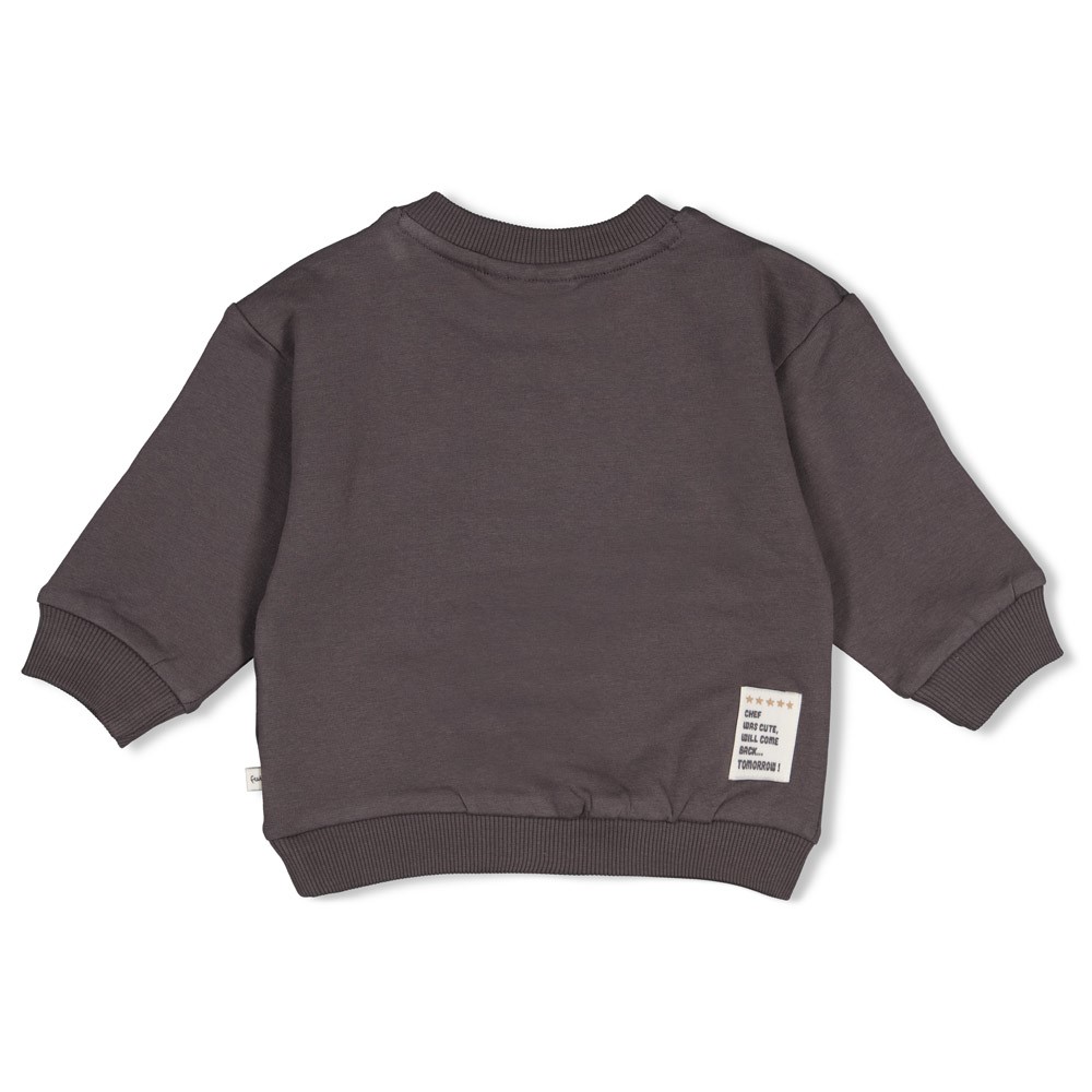 Feetje | Sweater Boys Pasta Party Antraciet