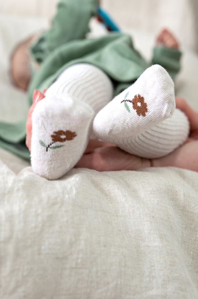 Feetje | Broekkous Girls Lucky Bloombird Off White Melange