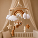 Little Loua | Mobiel Rainbow Teddy Handgemaakt