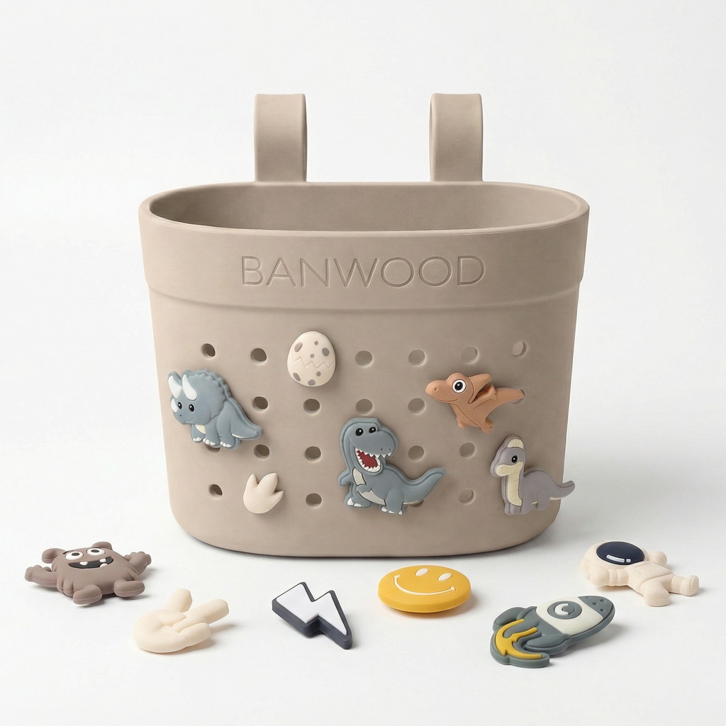 Banwood | fietsmand pin & ride sand
