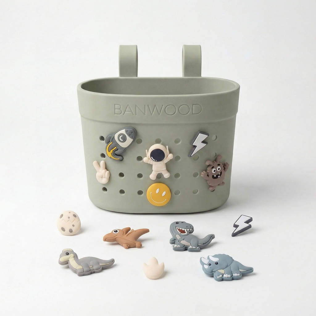 Banwood | fietsenmand pin & ride olive