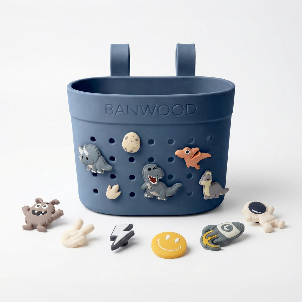 Banwood | fietsmand pin & ride deepsea