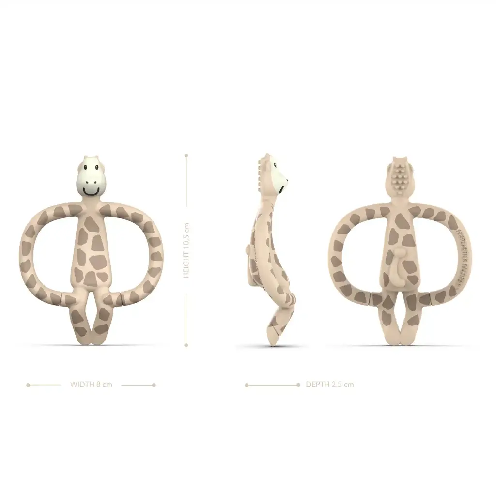 Matchstick Monkey | Bijtring/Knuffel Giraf Pluch Set 2-delig