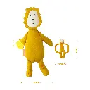 Matchstick Monkey | Bijtring/Knuffel Leeuw Pluch Set 2-delig