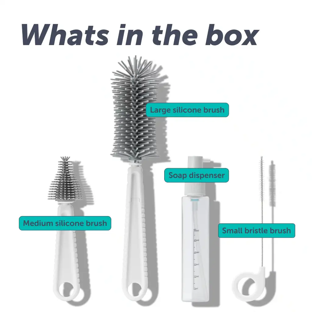 Elvie | Flessenreiniger Travel Reiniger Set