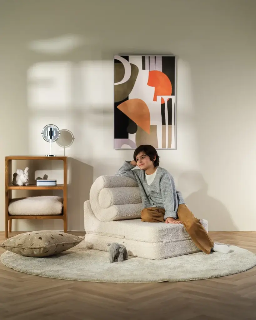 Wigiwama | Kinderzetel/Slaapzetel Flipster Cream White 