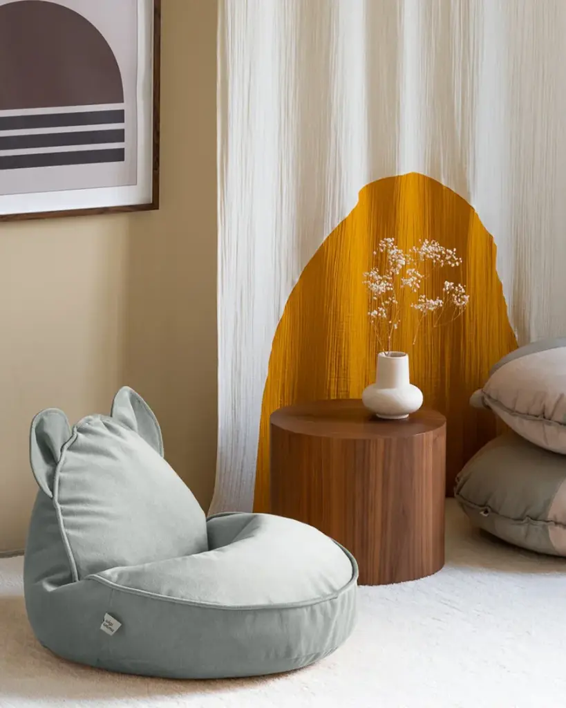 Wigiwama | Zitzak Bear Beanbag Misty Green