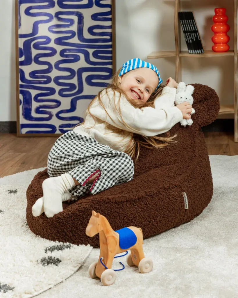 Wigiwama | Zitzak Bear Beanbag Warm Hazel