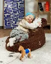 Wigiwama | Zitzak Bear Beanbag Warm Hazel