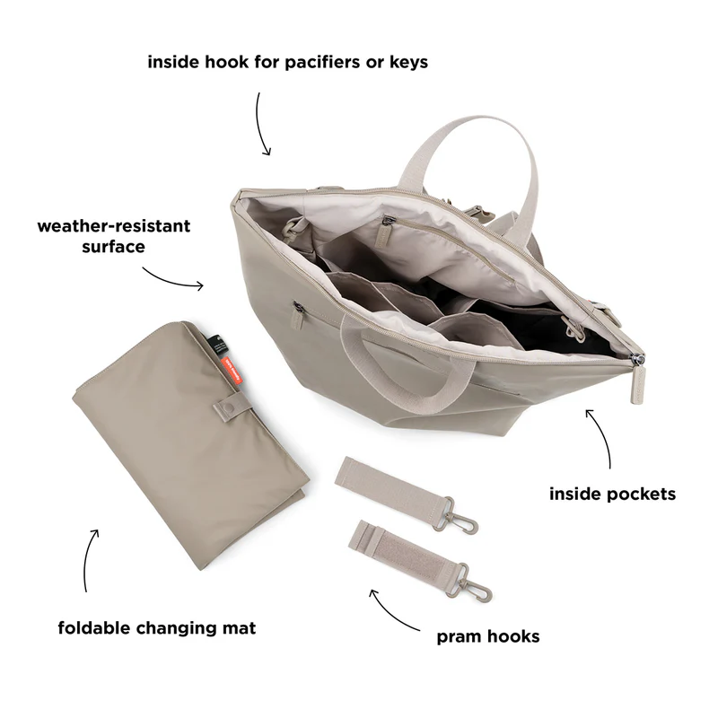 Done by deer | Verzorgingstas Changing Backpack Rugzak met Luiermat Sand