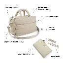 Done by Deer | Verzorgingstas Quilted Changing Bag met Luiermat/Tassenhaak Sand