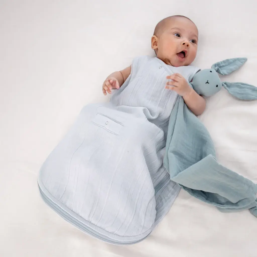 Bemini | Slaapzak Magic Bag Swaddle Glacier Blauw 0.5TOG 1-4M  