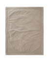 Noukies | Deken Raku, Lino en Pico Veloudoux® Wit/Bruin 75x100cm