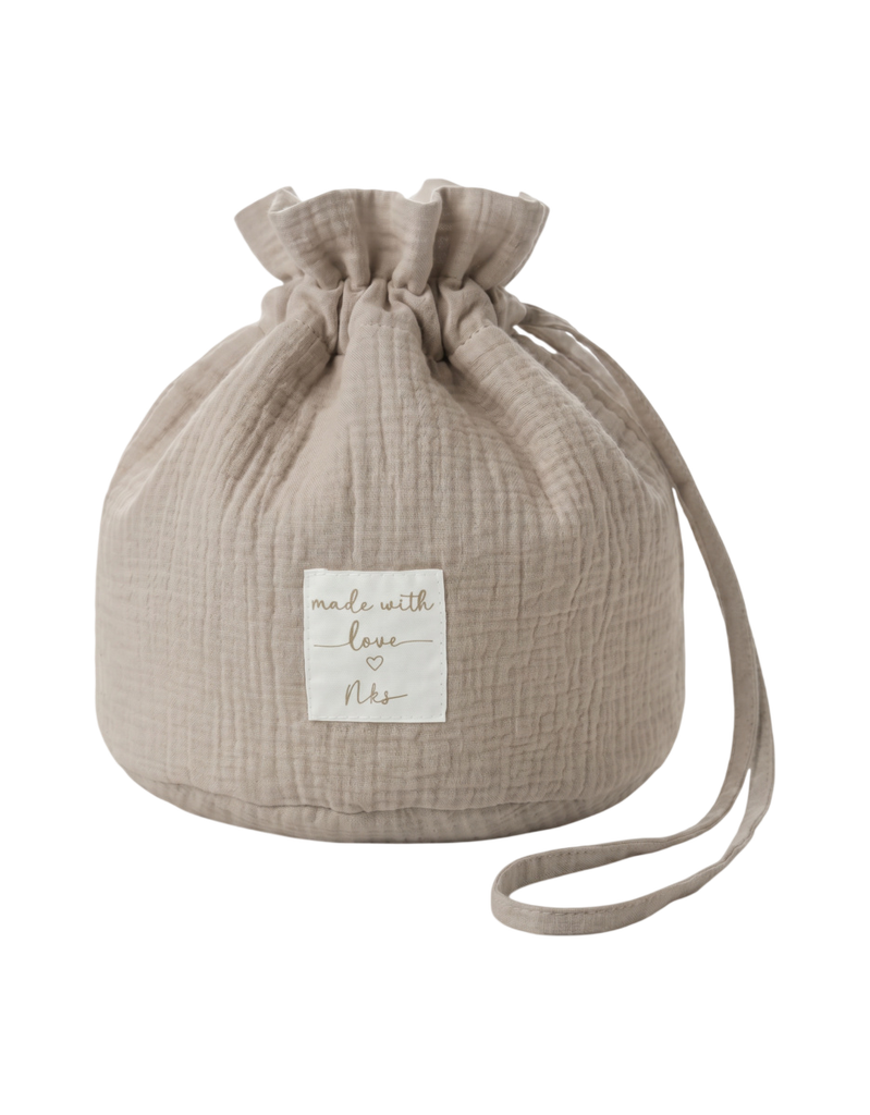 Noukies | Verzorgingsmandje Beige 36x30cm