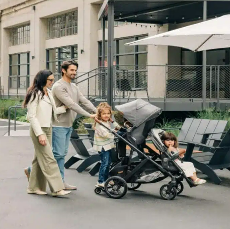 Uppababy | Inzet met Bekleding vr Vista V3 Evelyn Meadow Green