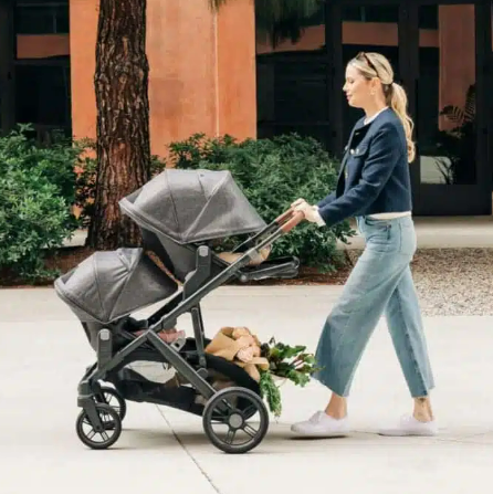 Uppababy | Inzet met Bekleding vr Vista V3 Evelyn Meadow Green