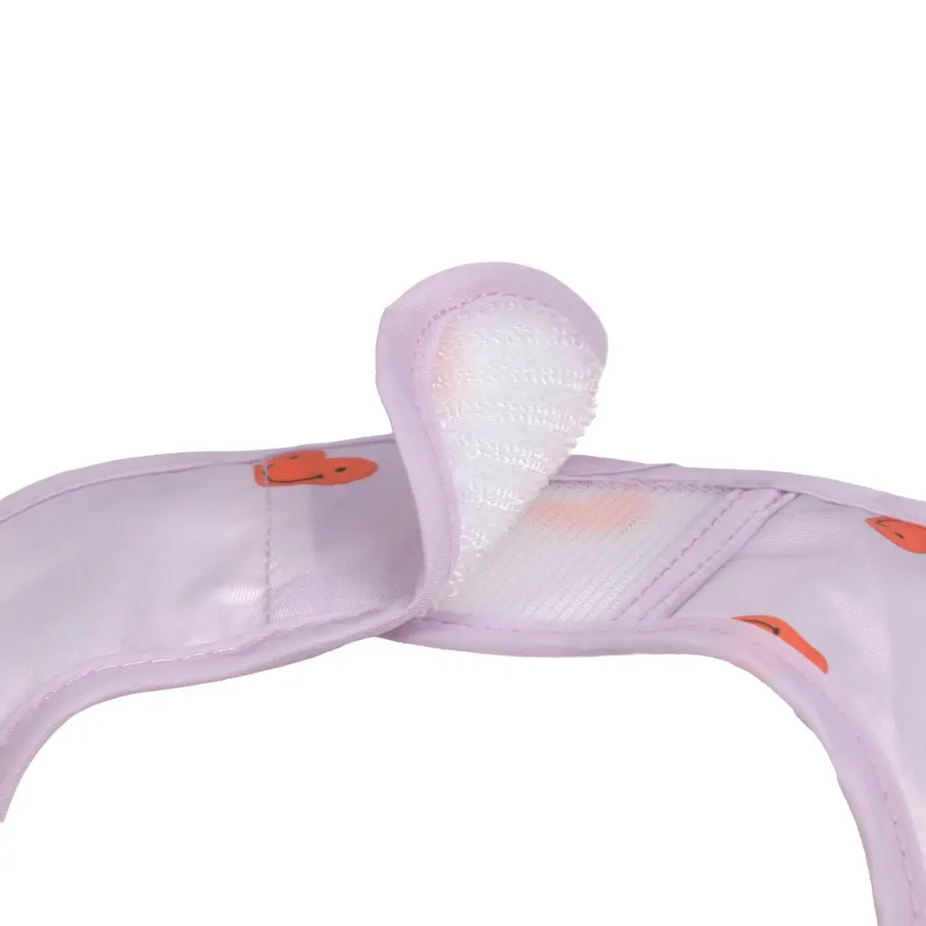 Laessig | Slabbetje Happy Rascals Heart Lavender Lightweight Bib 2-pack