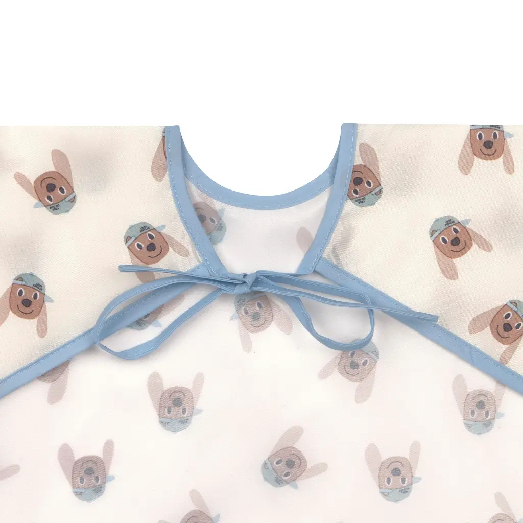 Laessig | Slabbetje Tiny Team Dog met Mouwen Long Sleeve Bib 2-pack