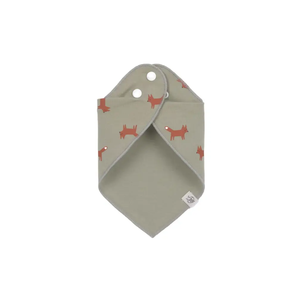 Laessig | Spuugdoekje Little Forest Fox Jersey Drukknopensluiting 2-pack