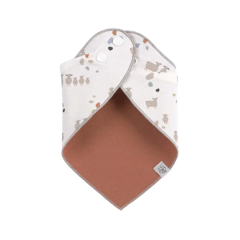 Laessig | Spuugdoekje Tiny Farmer Sheep Cowl-Neck 2-pack