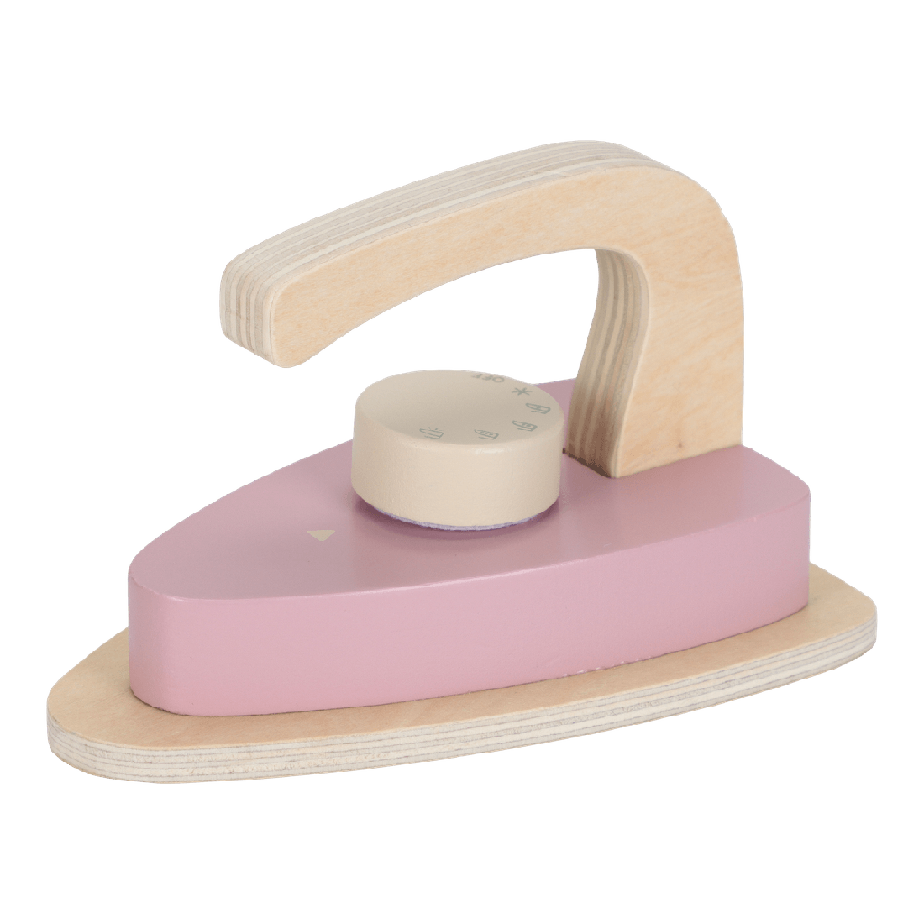 Little Dutch | Speelset Strijkplank Hout Roze 2-delig