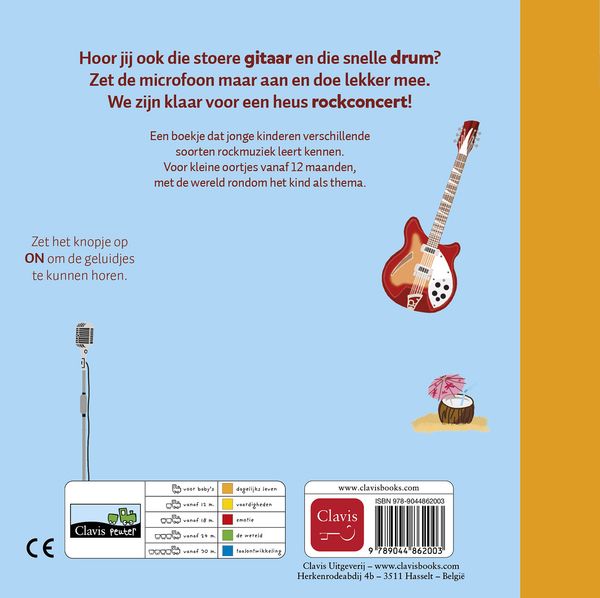 Clavis | Boek Rockdeuntjes Geluidenboekje - Anita Bijsterbosch