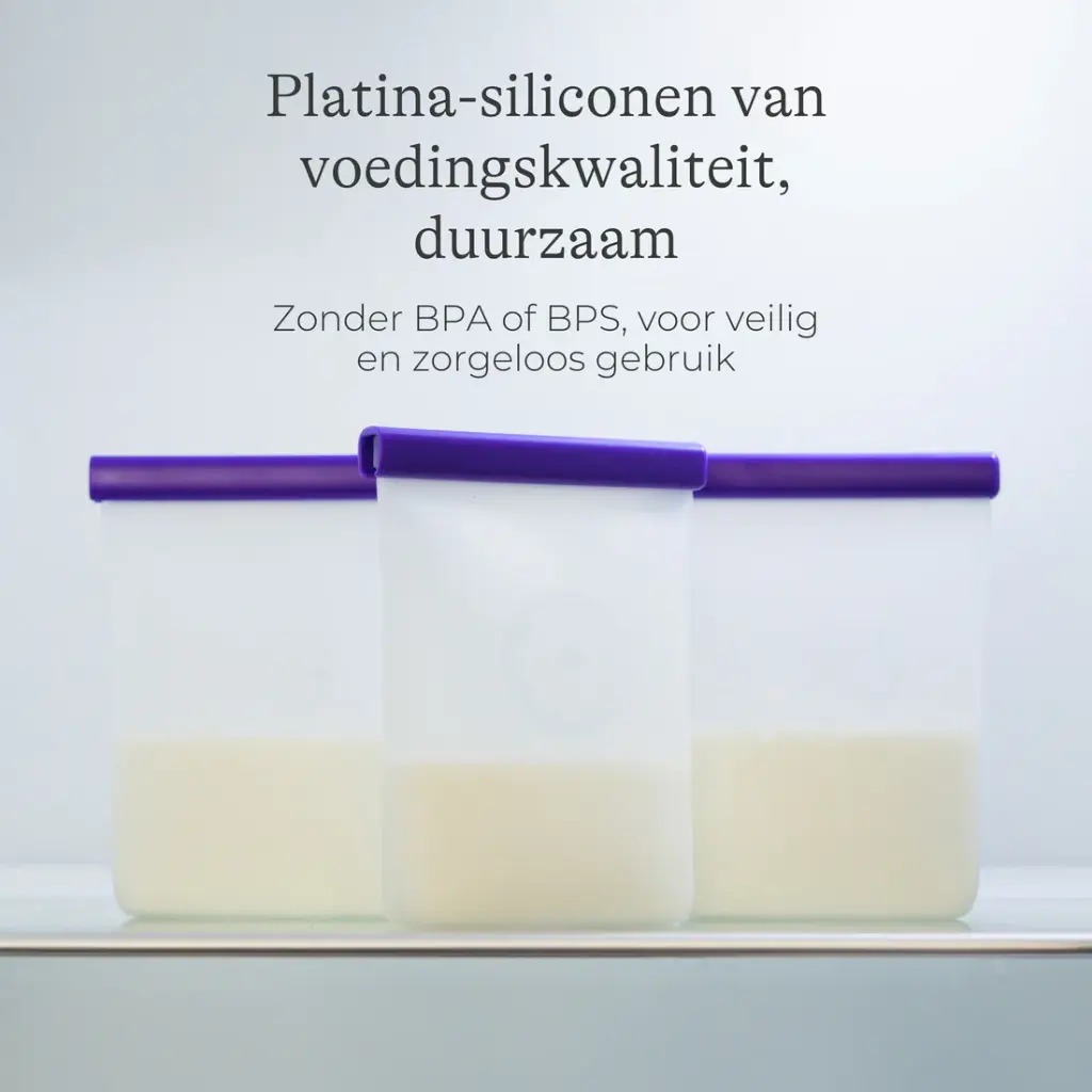 Lansinoh | Bewaarzakjes vr Moedermelk Siliconen 5-pack