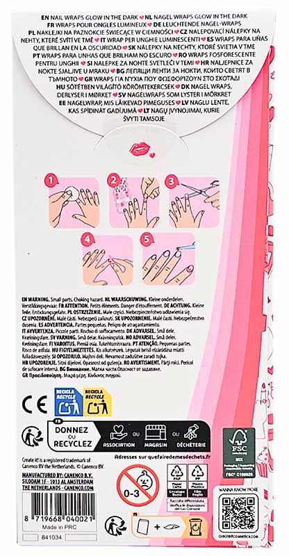 Create It! | Make-up Nail Sticker Set Glow in the Dark