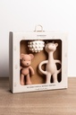 Bamboom | Giftset Bijtring/Bal Pink Tones Roze/Ecru