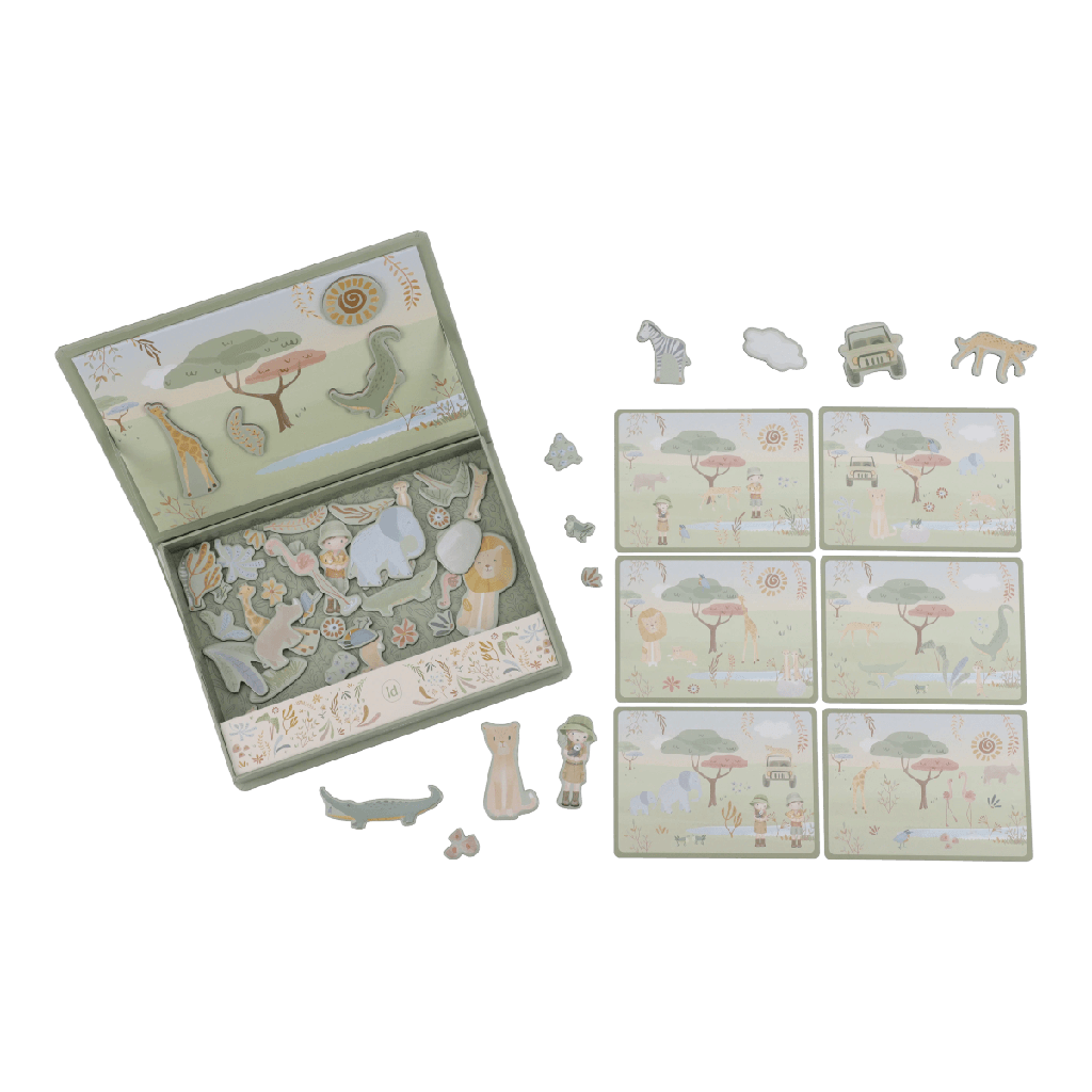 Little Dutch | Magnetisch Speelbord Safari Friends 