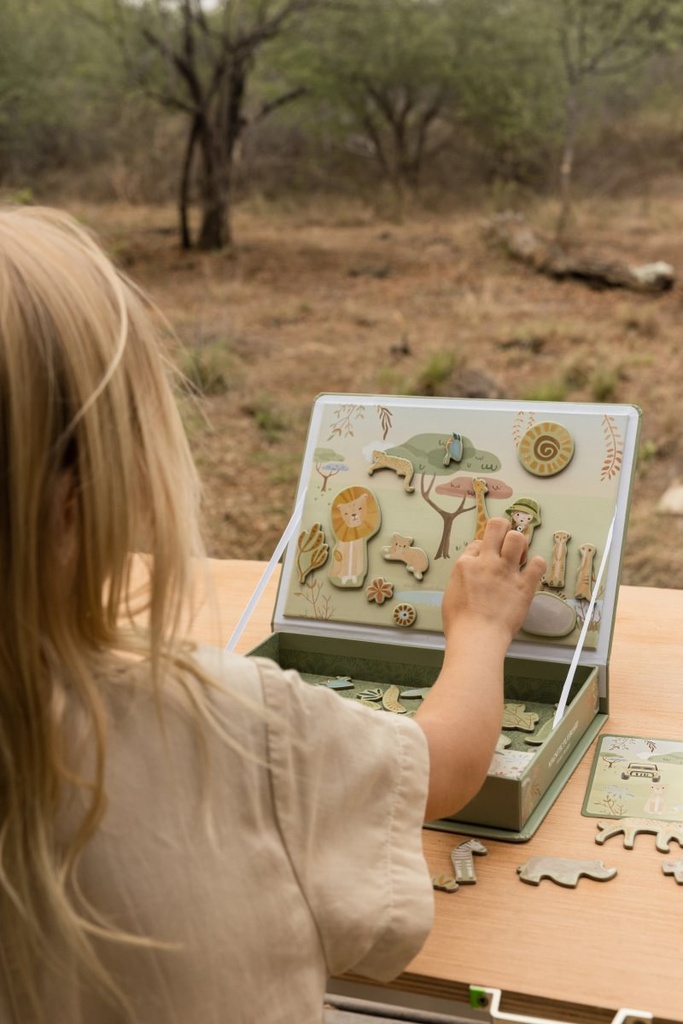 Little Dutch | Magnetisch Speelbord Safari Friends 