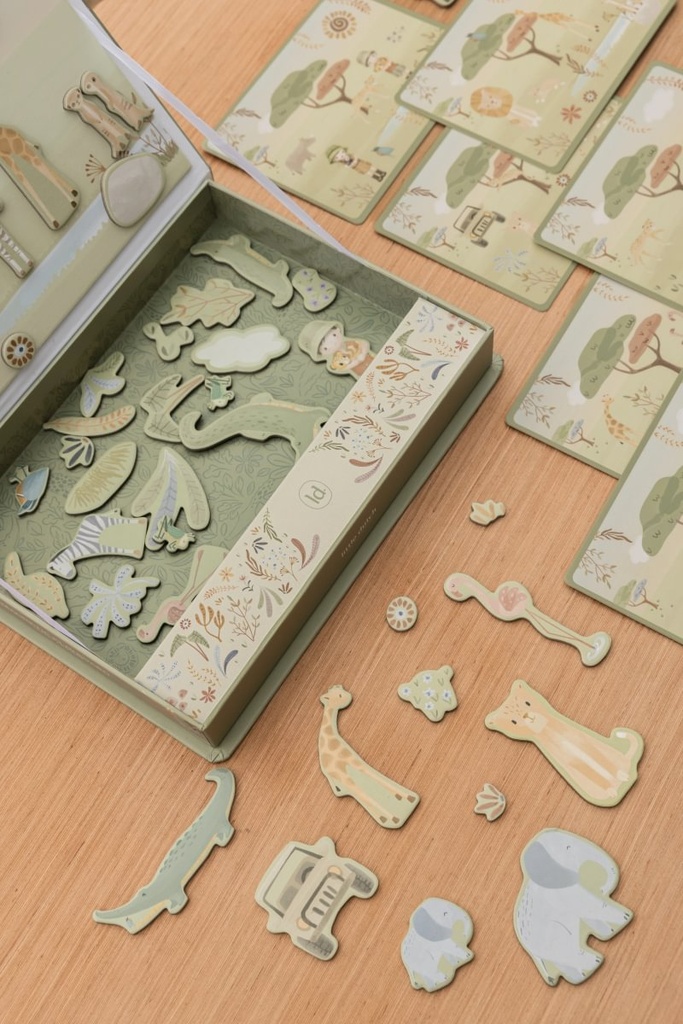 Little Dutch | Magnetisch Speelbord Safari Friends 
