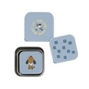 Laessig | Bewaarpotje Tiny Farmer Snackbox Stainless Steel  Blue 3-pack