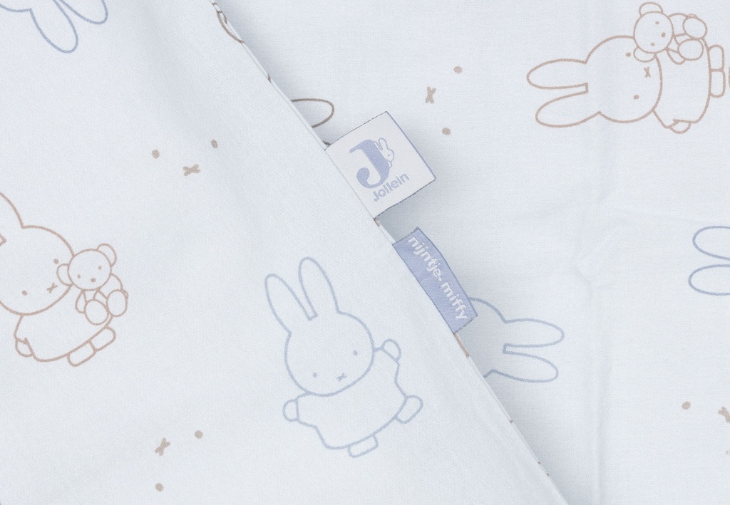 Jollein | Donsovertrek + Sloop Miffy Moments Cloudy Blue Blauw 100x140cm 