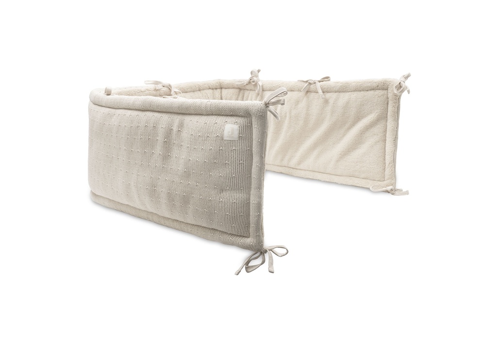 Jollein | Parkbumper Sprinkle Knit Sand Zand 180x30cm 