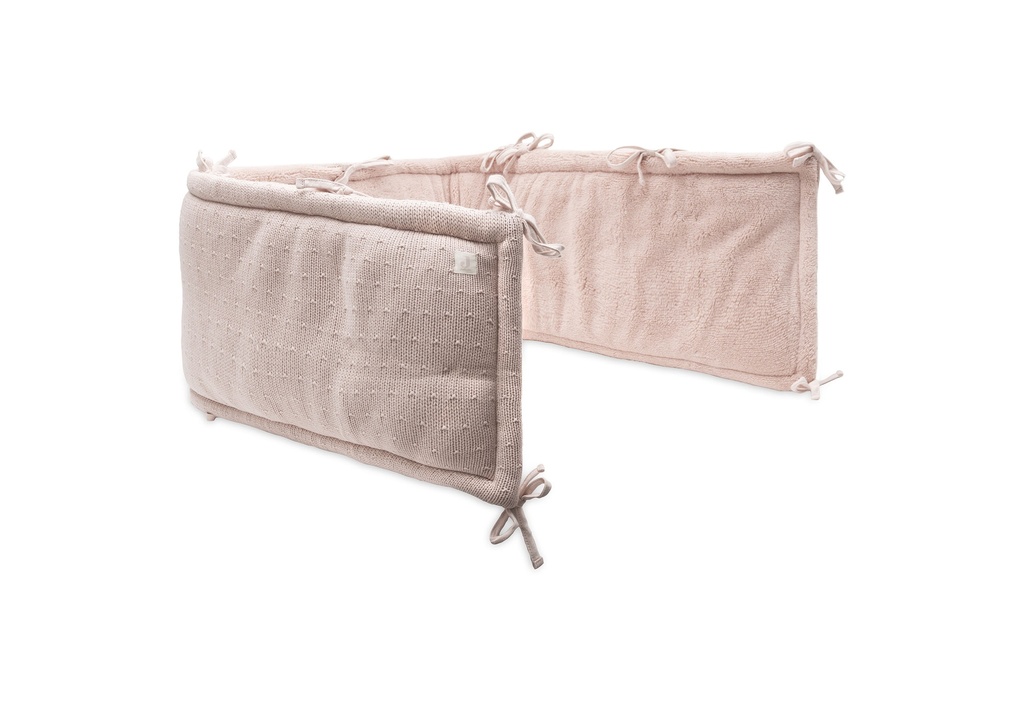 Jollein | Parkbumper Sprinkle Knit Silk Rose Roze 180x30cm