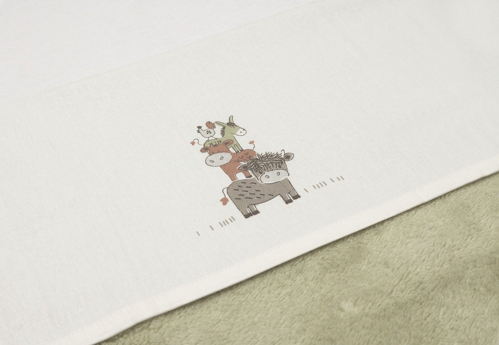 Jollein | Laken Wieg Barn Buddies 75x100cm 