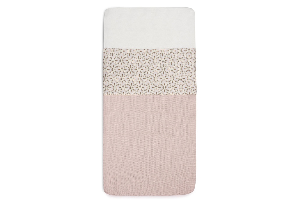 Jollein | Laken Ledikant Soft Plumes Ecru/Bruin 120x150cm 