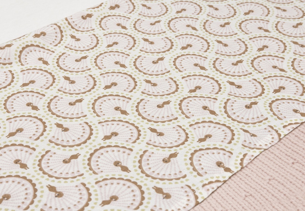 Jollein | Laken Ledikant Soft Plumes Ecru/Bruin 120x150cm 