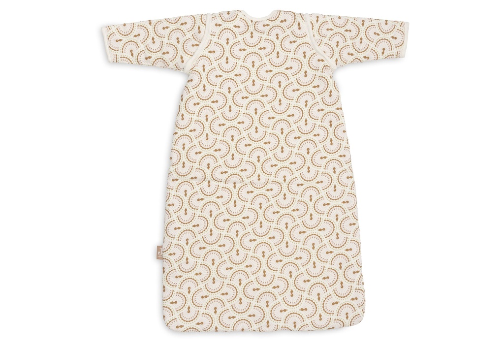 Jollein | Slaapzak Soft Plumes met Afritsbare Mouwen Ecru/Bruin 90cm 
