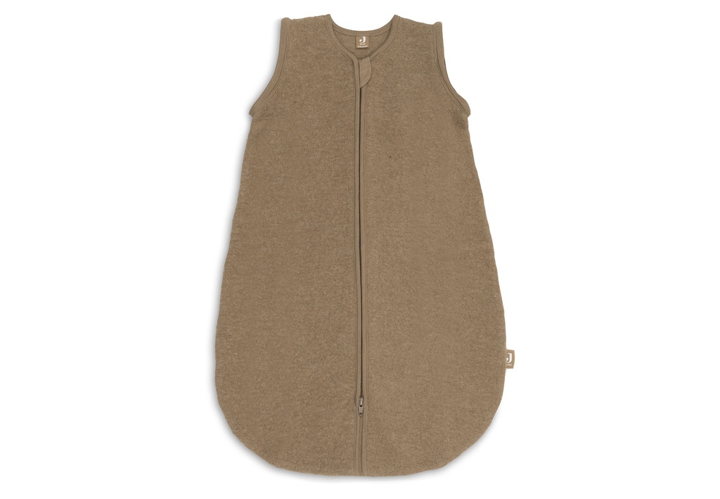 Jollein | Slaapzak Merino Wol Felted  Dark Haze met Afritsbare Mouwen Bruin 90cm