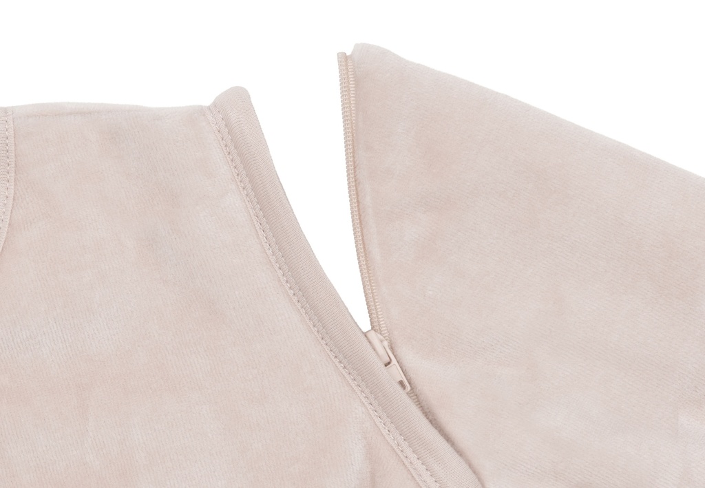Jollein | Slaapzak Velvet Silk Rose met Afritsbare Mouwen Roze 110cm