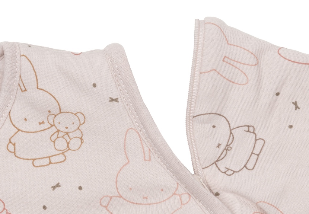 Jollein | Slaapzak Miffy Moments Silk Rose met Afritsbare Mouwen Roze 110cm