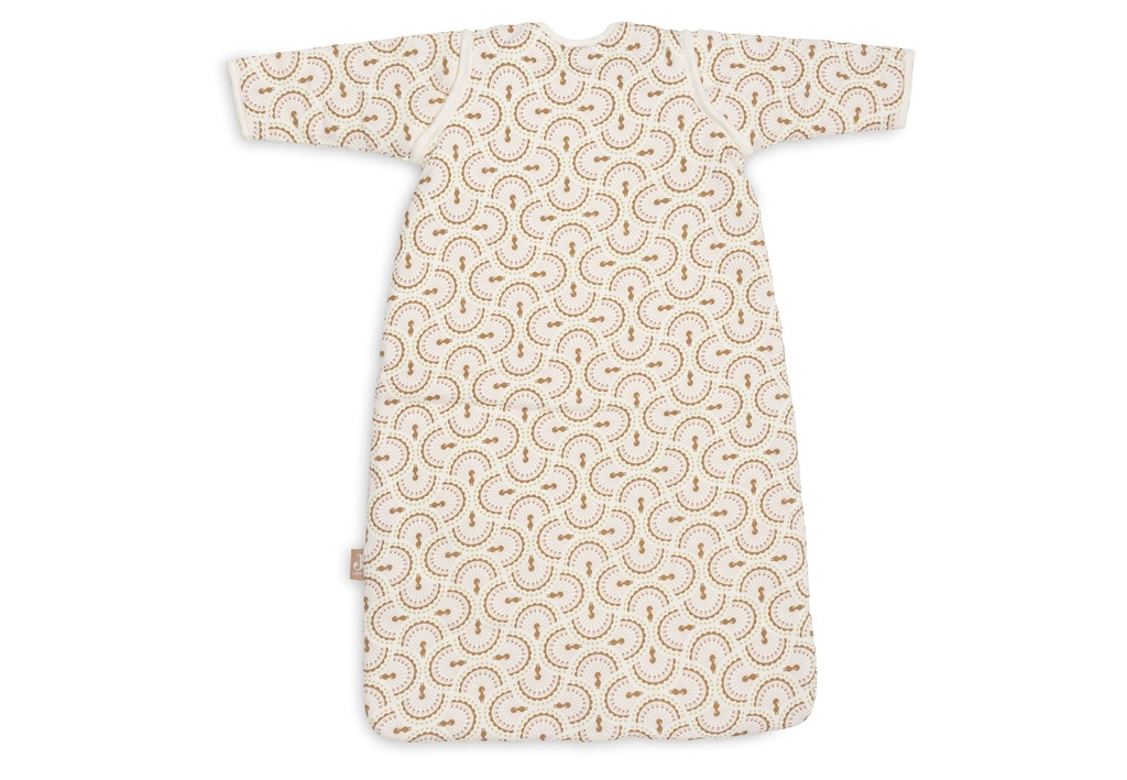 Jollein | Slaapzak Soft Plumes met Afritsbare Mouwen Ecru/Bruin 70cm
