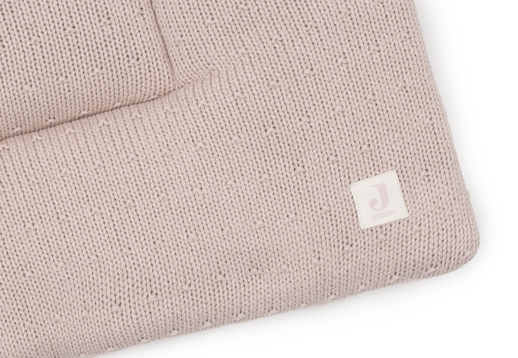 Jollein | Parklegger Sprinkle Knit Silk Rose Roze 75x95cm