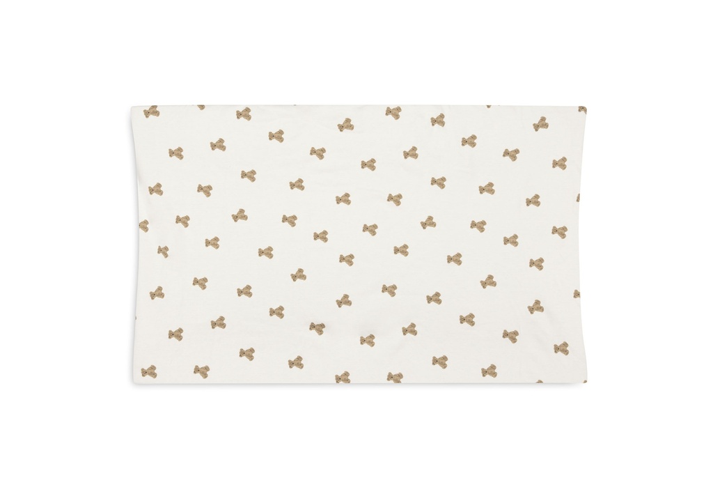 Jollein | Waskussenhoes Mini Teddy Bear Jersey Ecru/Bruin 50x70cm 