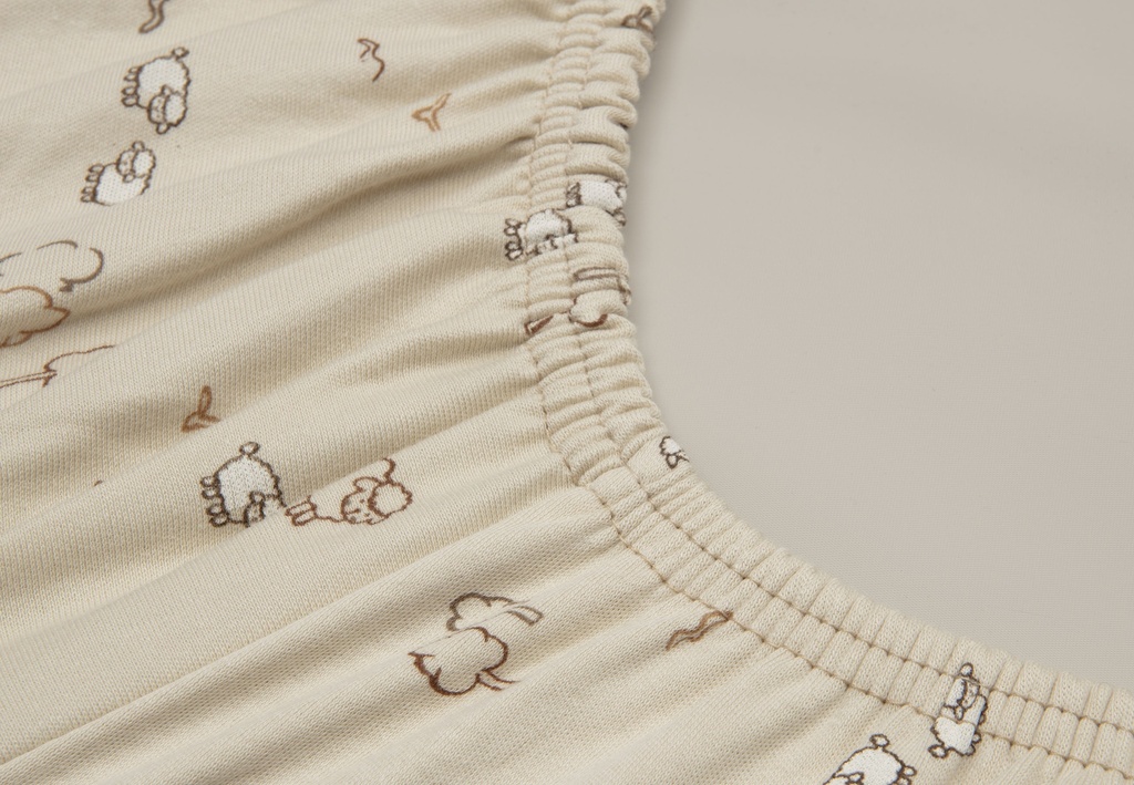 Jollein | Waskussenhoes Woolly Jersey Zand 50x70cm
